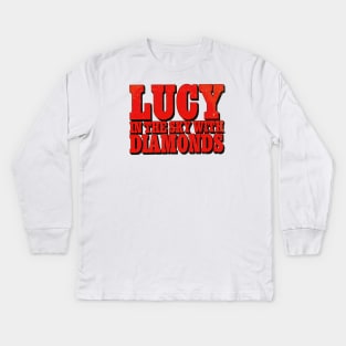 Lucy in the sky Kids Long Sleeve T-Shirt